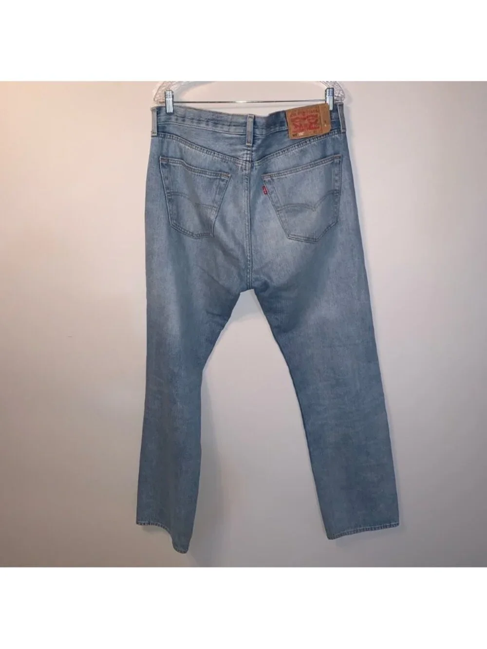 Levis 501 150th Jeans Mens 36x34 Blue Peace Sign Print Denim Button Fly Rare